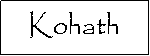 Text Box: Kohath